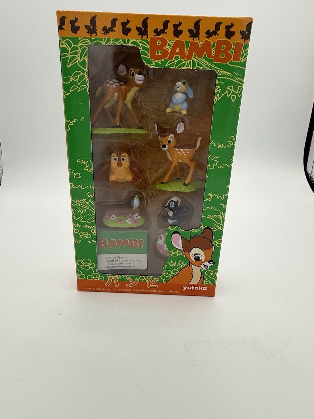 Yutaka 1995 Disney BAMBI Movie Friends Mini Figure Set Yutaka JAPAN RARE!